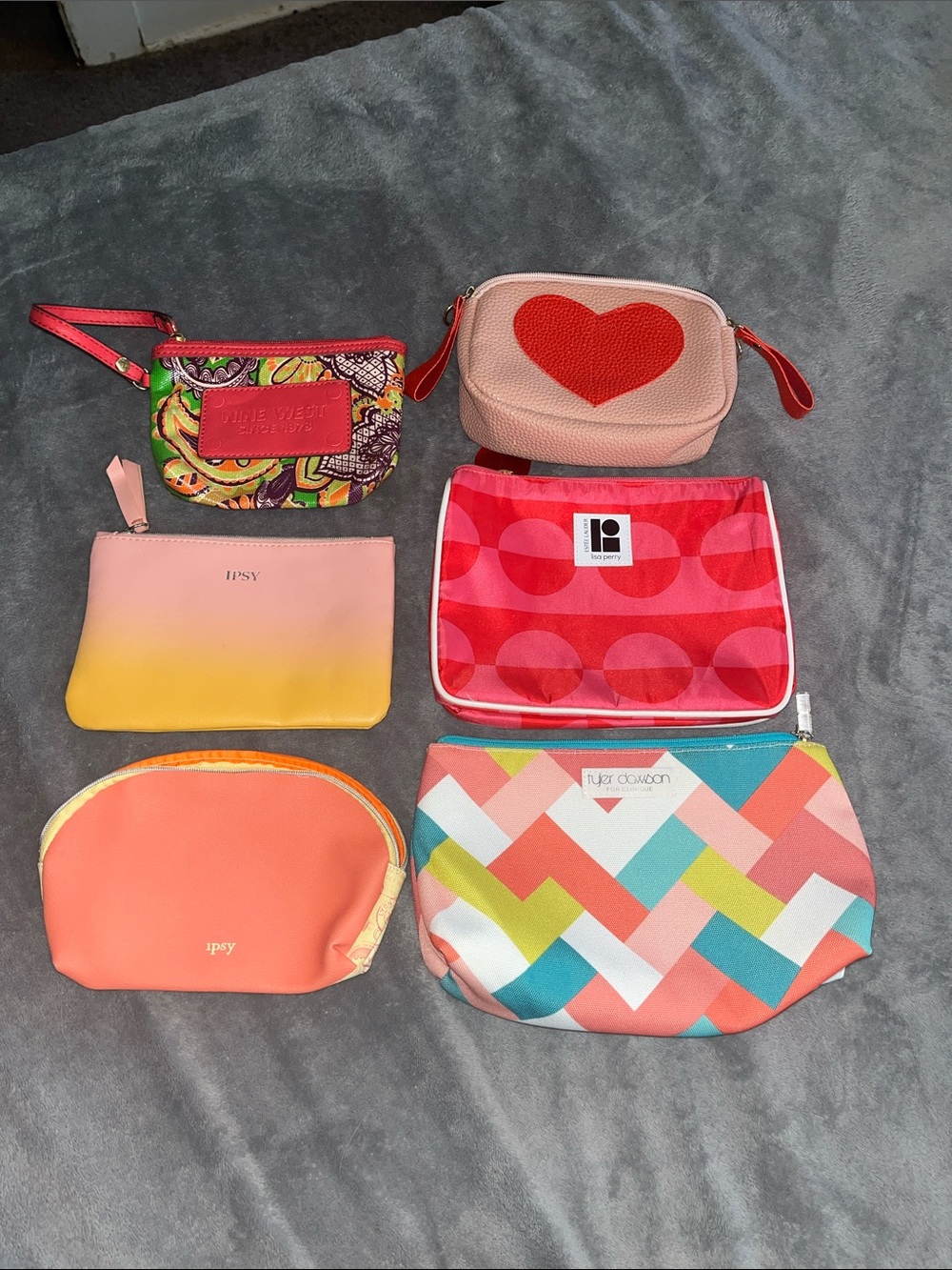 Cosmetic Bags , Set Of Six, All New